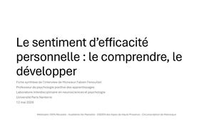 Fiche Synthèse Entretien F Fenouillet 12 05 26