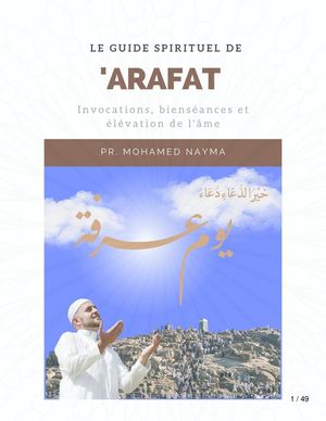 Le Guide Spirituel De Arafat Par Mohamed Nayma