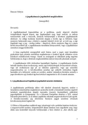 A Jogalkalmazás Jogelméleti Megközelítése
