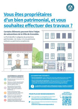 Subventions rénovation d'un bien patrimonial