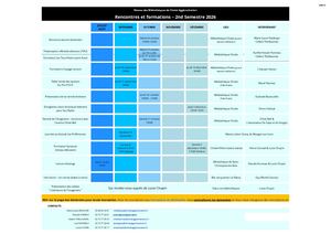 Programme Rencontres Reseau 2 Semestre 2026