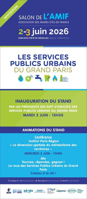 Salon AMIF 2026 - Les services publics urbains du Grand Paris