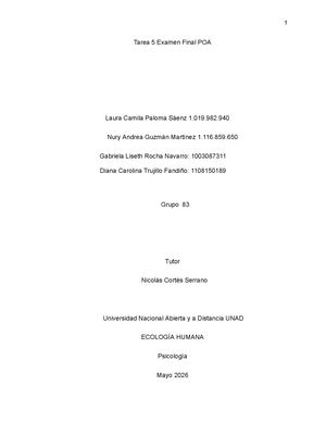 Tarea 5 Examen Final Poa