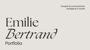 Book Emilie Bertrand
