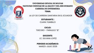 Ley De La Carrera Sanitaria En El Ecuador
