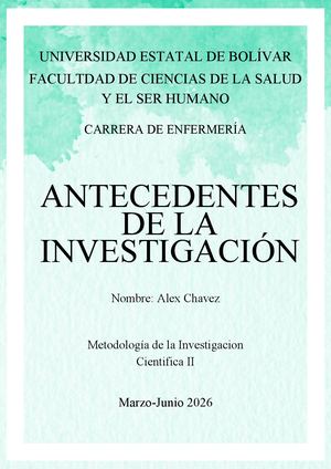 Marco teórico: Antecedentes de la investigación
