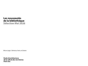 Bibliothèque Nouveautés Mai 2026