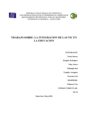 Trabajo De Las Tic 1