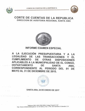 2 Ccr 2015 El Congo Santa Ana