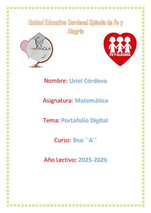 Proyecto Interdisciplinario Matemáticas Uriel Córdova