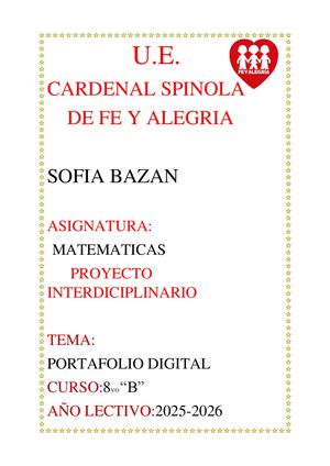 Portafolio Digital Sofia Bazan