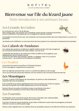Les Animaux De Moorea