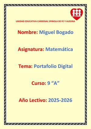Miguel Bogado Proyecto Interd 9 A