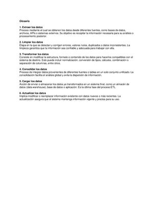 Glosario Datos