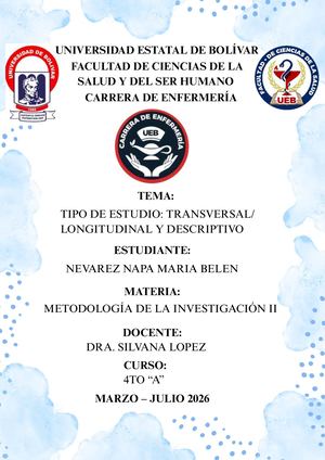 Tipos De Estudio Transversal Longitudinal Y Descriptivo