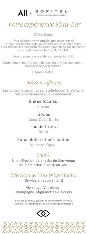 Votre Expérience Mini Bar
