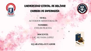 Acuerdos Ministeriales