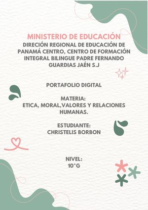 Proyecto De Etica Christelis Borbon