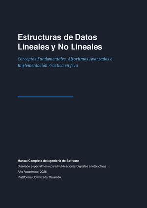 Estructuras de Datos Lineales y No Lineales: Guía Práctica en Java