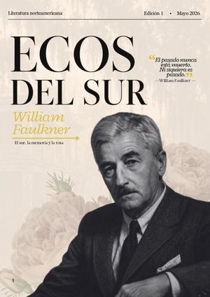 Revista - William Faulkner- Sharim, Jorge, Julián, Sebastián e Isabella