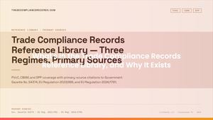 What's in the Trade Compliance Records Reference Library, and Why It Exists
