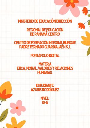 Portafolio De Azuris Rodriguez 10 G
