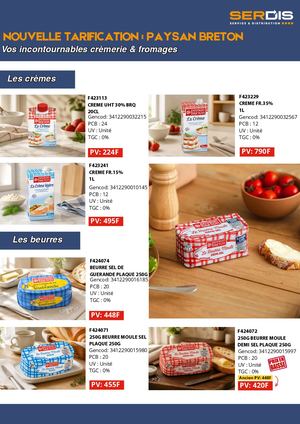 Nouvelle Tarification Paysan Breton
