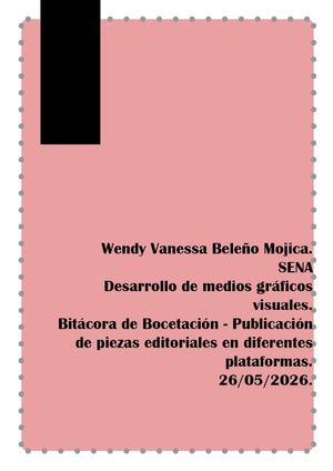 Bitácora De Bocetación
