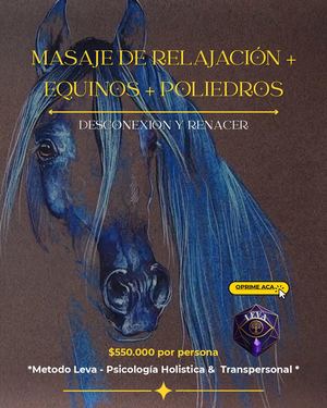 MASAJE DE RELAJACIÓN + EQUINOS + POLIEDROS