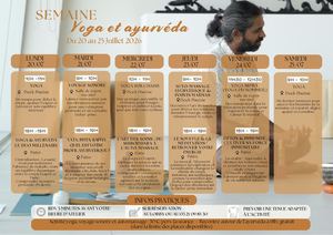 Programme Semaine Yoga Juillet 2026