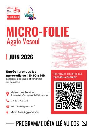 Microfolie : Programme de Juin