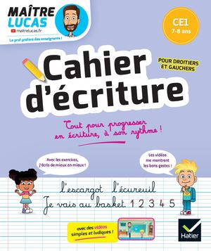 Cahier d'écriture Maître Lucas - CE1