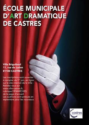 École municipale d'art dramatique – année 2026/2027
