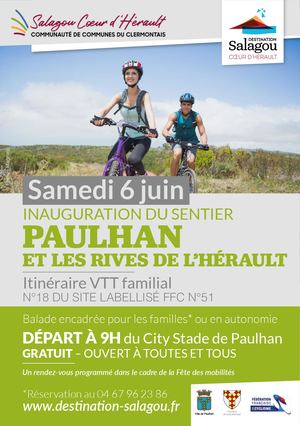 Inauguration du sentier Paulhan et les rives de l'hérault