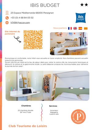 Ibis Budget Perpignan - Tourisme de Loisirs