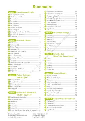 Cahier de l'élève - Enseigner l'anglais à partir d'albums CE1-CE2