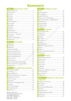 Cahier de l'élève - Enseigner l'anglais à partir d'albums CM