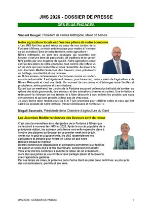 JMS 2026 - Dossier de Presse