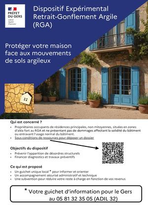 Flyer fonds de prévention retrait et gonflement des argiles (RGA)