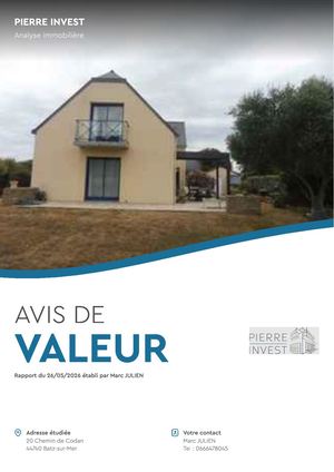 Avis De Valeur 20 Chemin De Codan 44740 Batz Sur Mer Pierre Invest