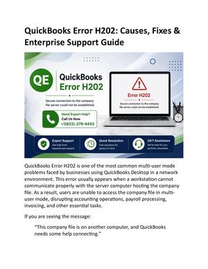 How to Fix QuickBooks Error H202