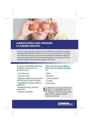 Alimentación Para Prevenir Evitar La Anemia Infantil Maria Rotti A5 Cortes