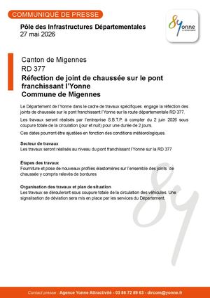 Rd377 Pont Migennes