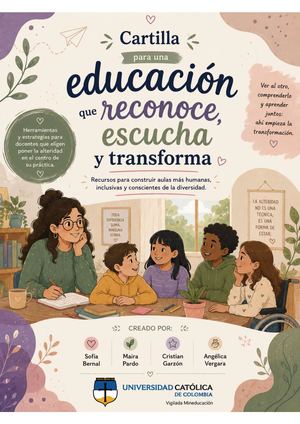 Cartilla para una educación altera