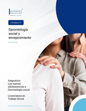 U3-S6 Gerontología Social Y Envejecimiento