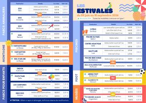 Flyer des Estivales 2026