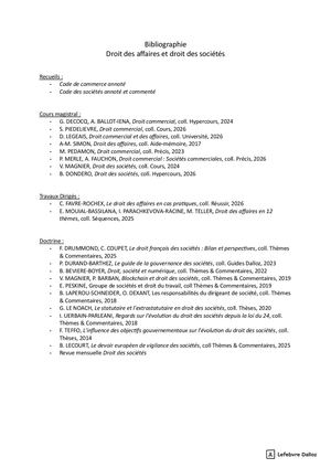 Bibliographie Affaires Et Societes Campagne 2026