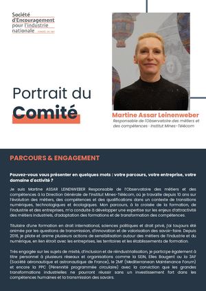 Portrait Comité Martine Assar