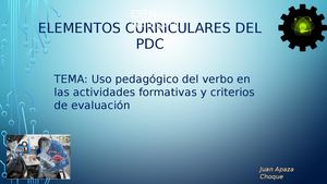 Uso Del Verbo En Pdc