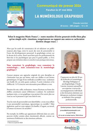 Communiqué de presse "La Numérologie Graphique"